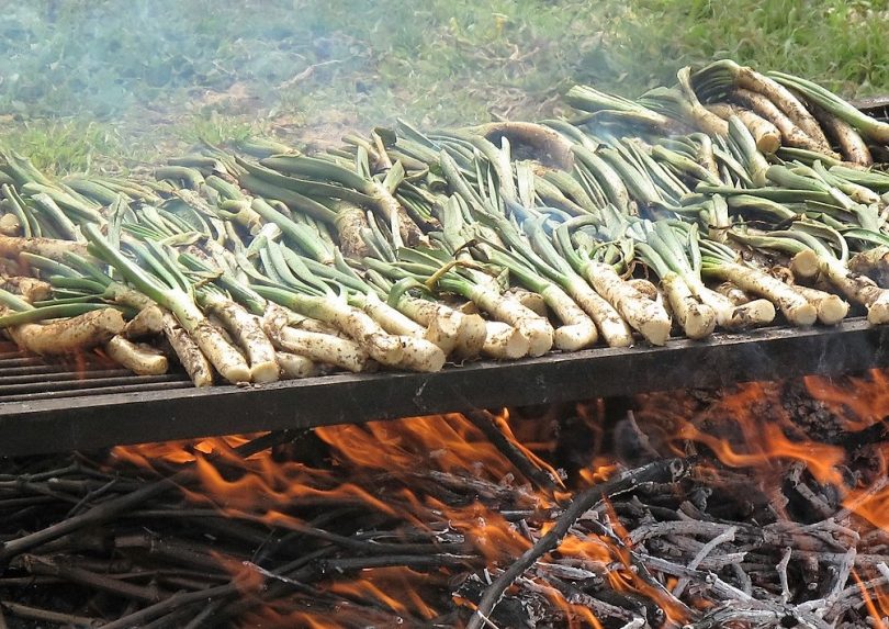 calçots sulla brace