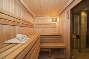 sauna di legno