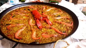 paella con aragosta